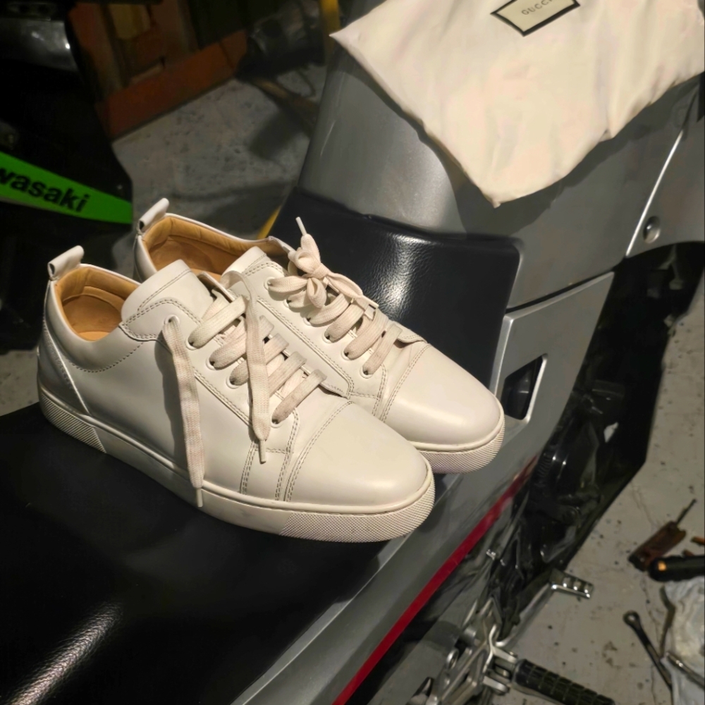 Christian Louboutin Snow White Leather Sneakers